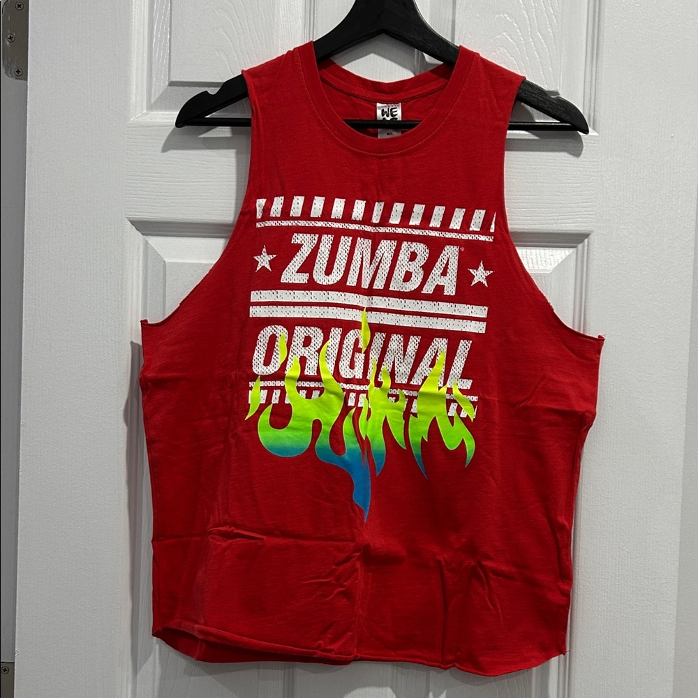 ZUMBA SALE! Hand-Made Customized Red Muscle Tee